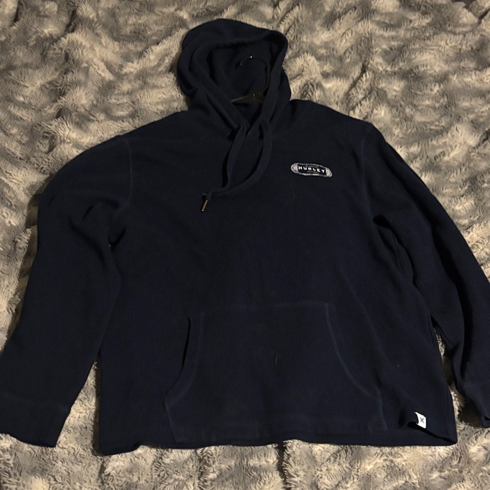 Hurley Men's Dark Blue Hoodie